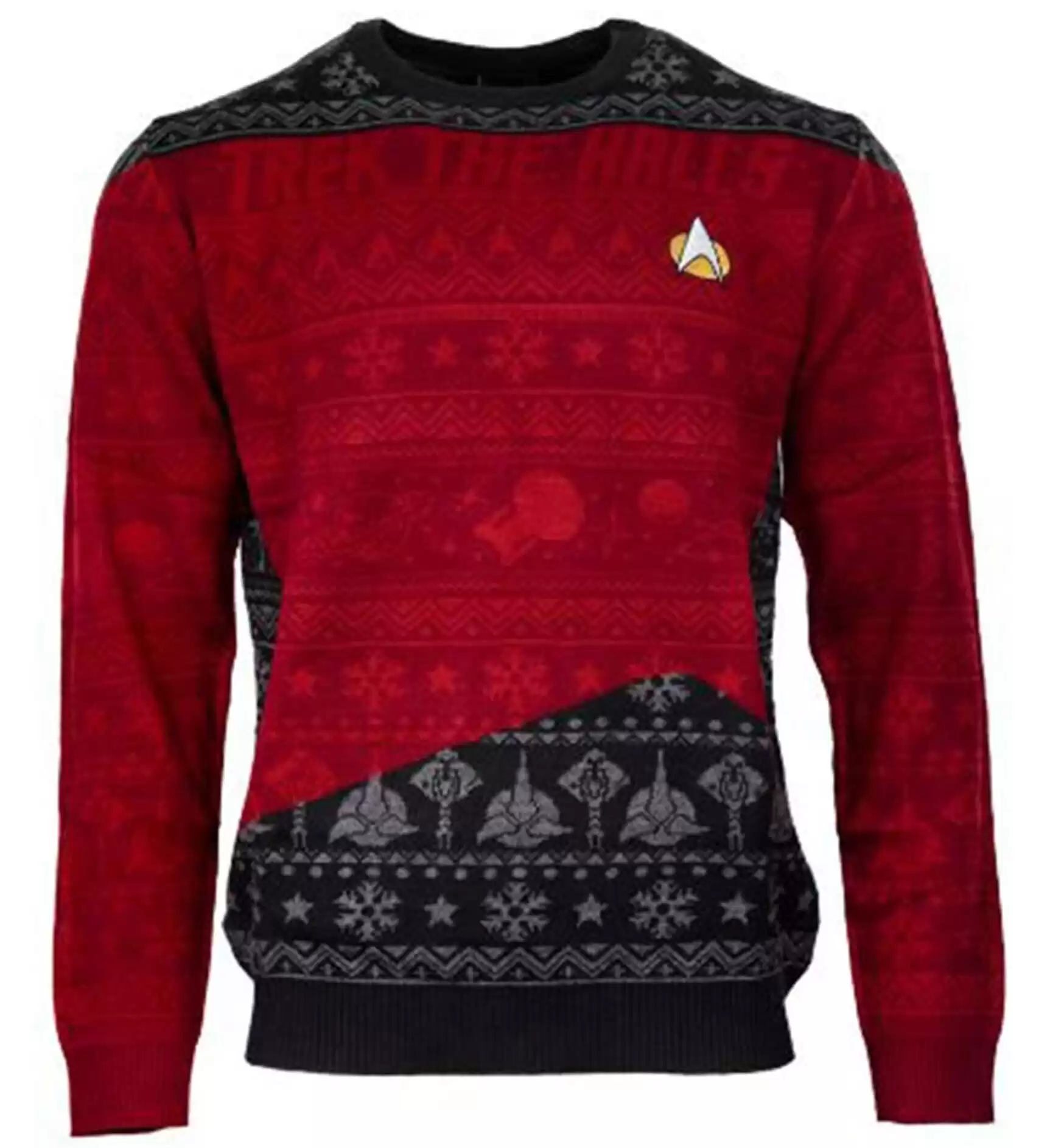 Star Trek Trek the Halls Christmas Sweater for Adults