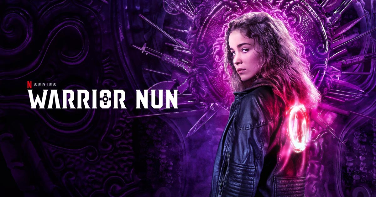 Alba Baptista as Ava Silva in Warrior Nun