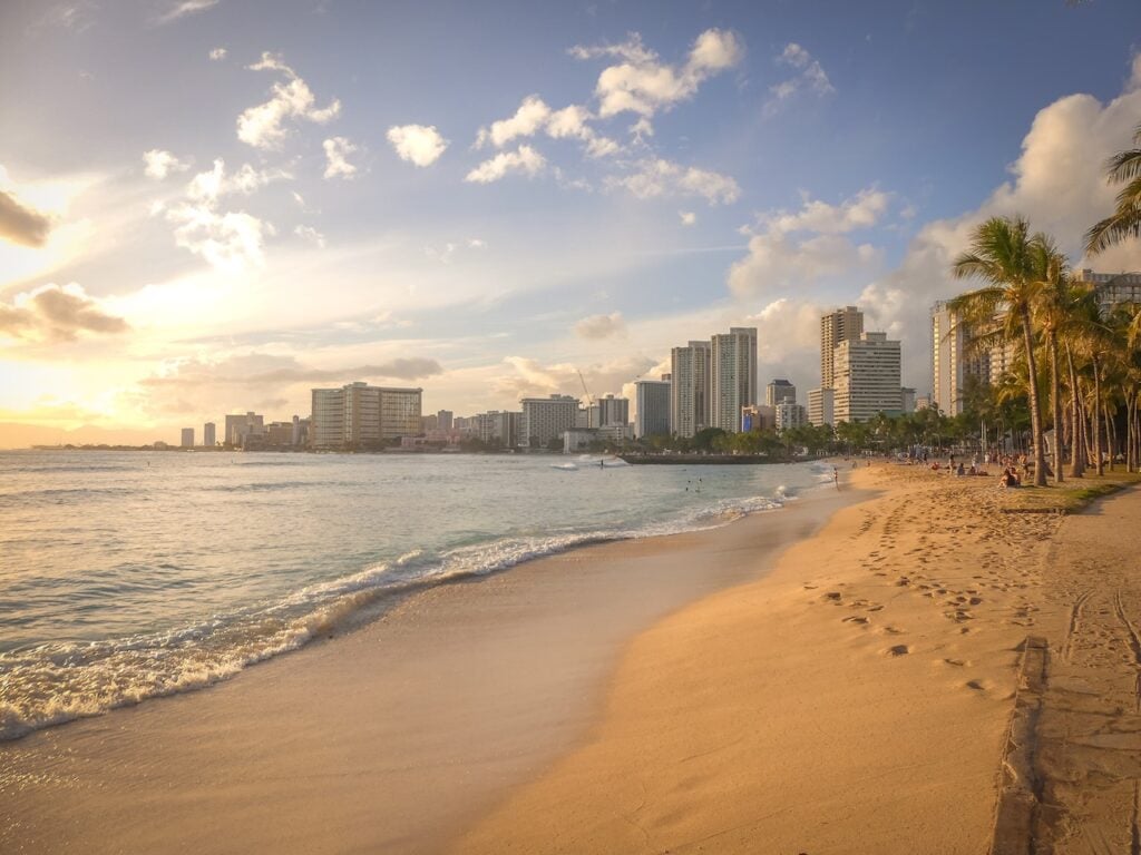 The 10 happiest states in America, ranked 11 Buildings beside the shore in Honolulu, Hawaii
