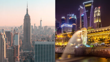 New York City and Singapore City top the most expensive city ranking of the Economist Intelligence Unit