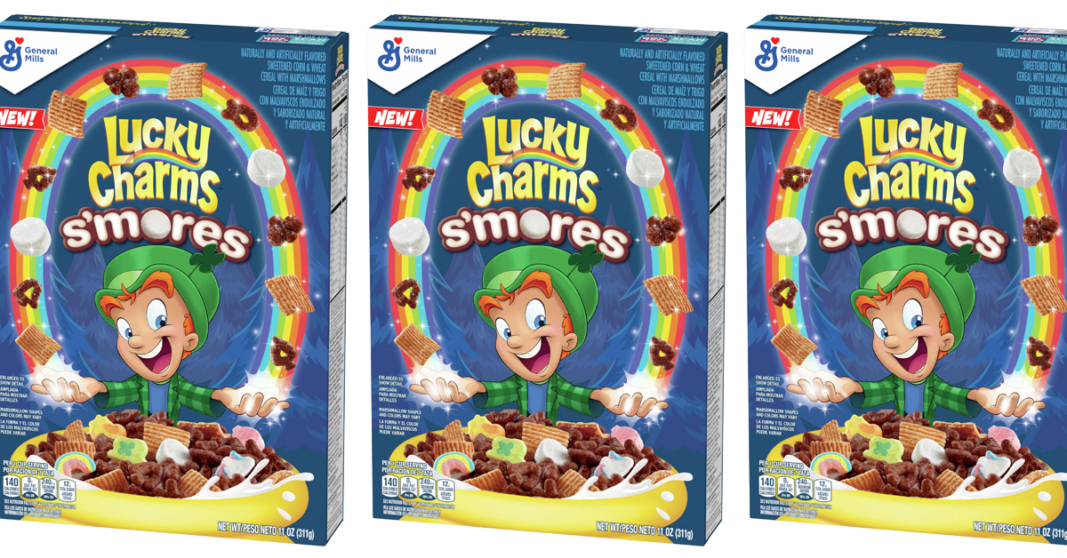 Boxes of Lucky Charms S'mores