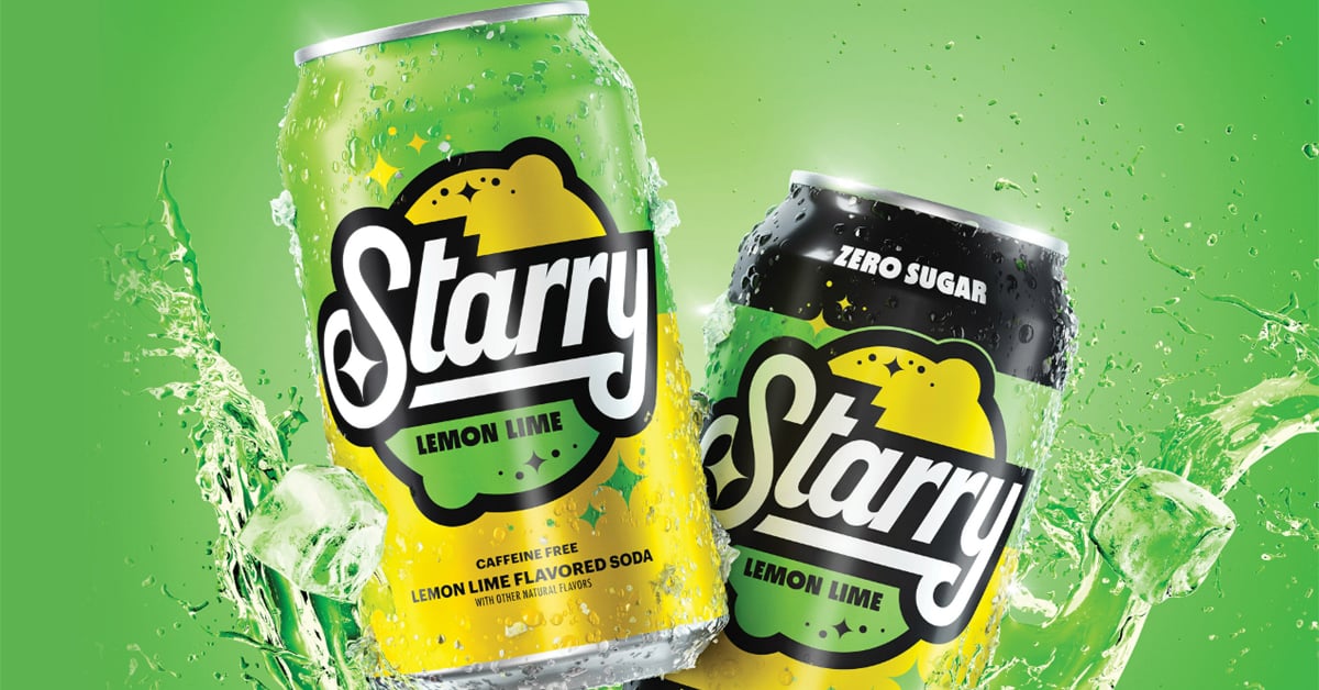Starry regular and Starry no sugar