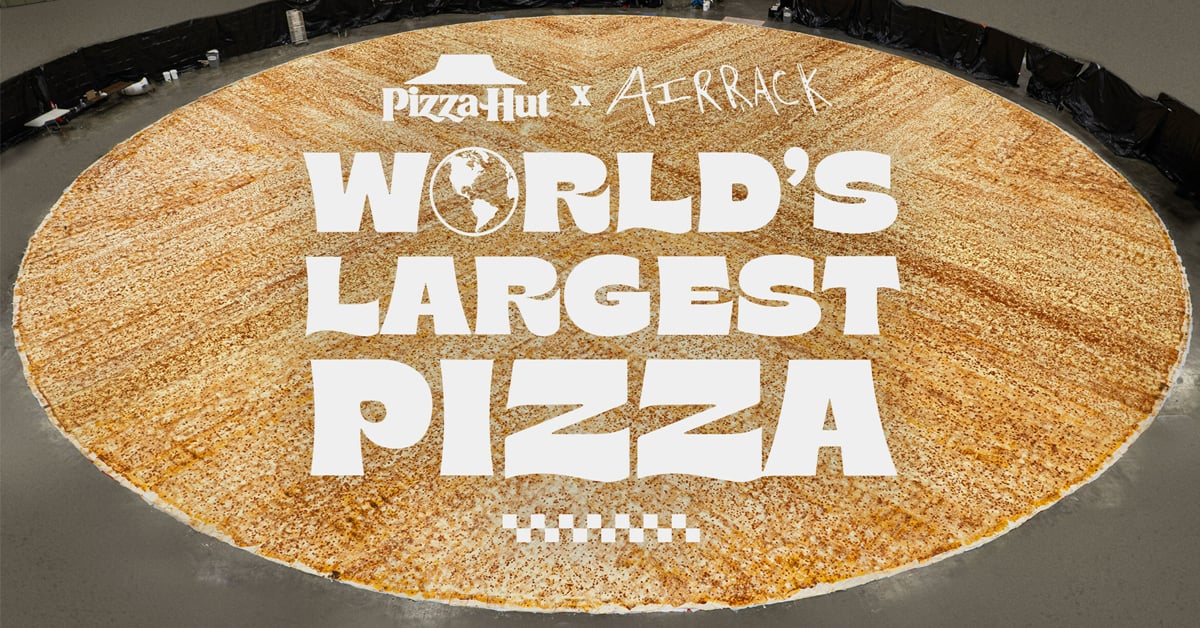 The World's Biggest Pizza by Pizza Hut and Airrack