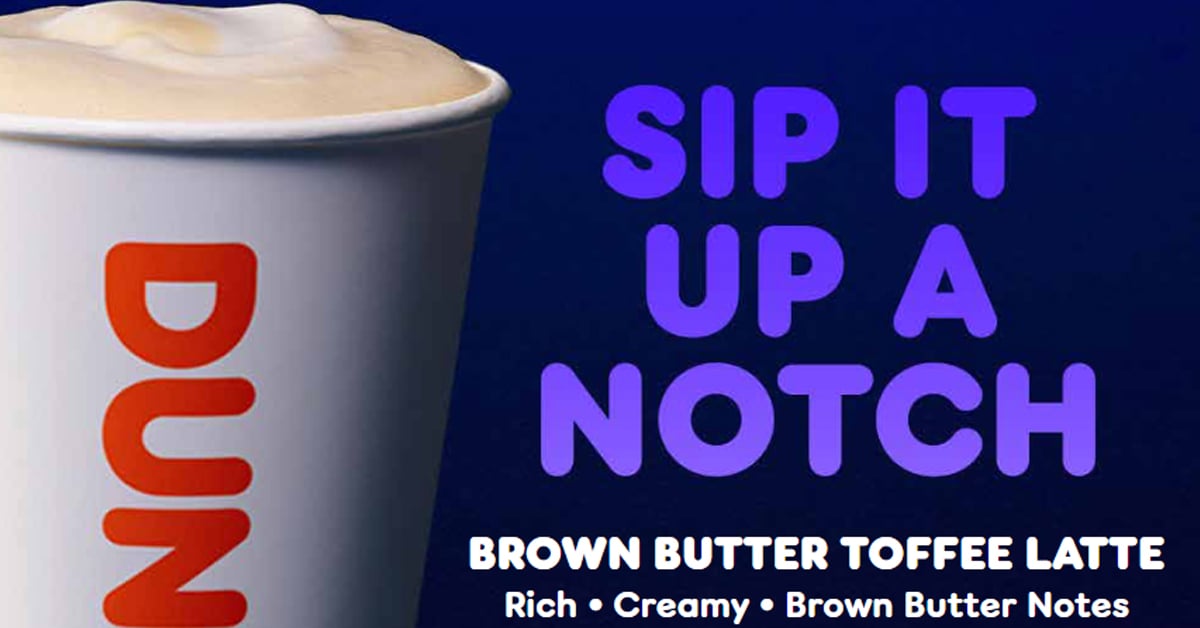 Dunkin' Brown Butter Toffee Latte