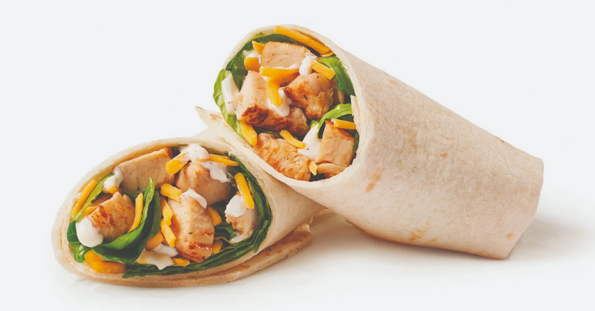 Wendy's new Grilled Chicken Ranch Wrap from Wendy's
