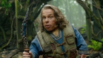 Warwick Davis as Willow Ufgood in season 1 of the Disney+ series Willow | ©Image Credit: Disney+