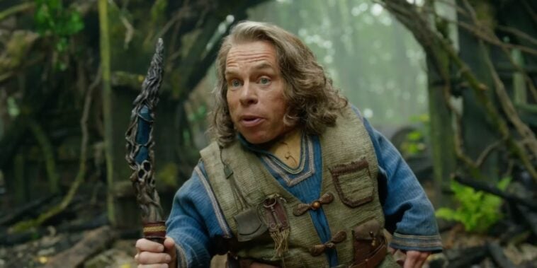 Warwick Davis as Willow Ufgood in season 1 of the Disney+ series Willow | ©Image Credit: Disney+
