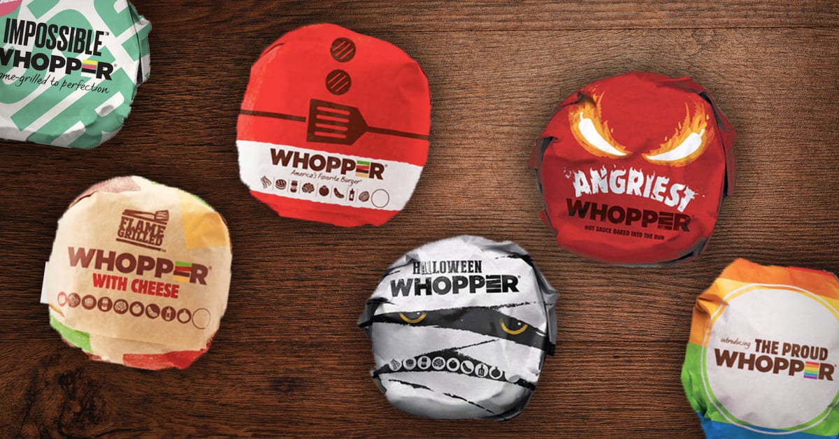 Burger King's Whopper Jr. lineup