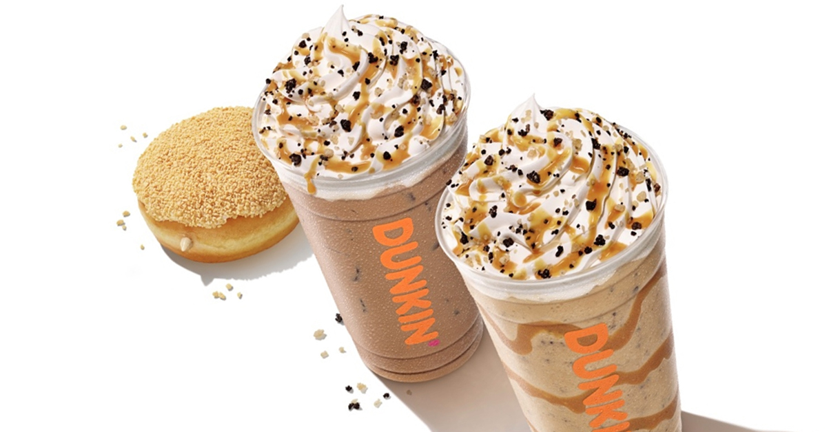 Dunkin's Butter Pecan Swirl lineup