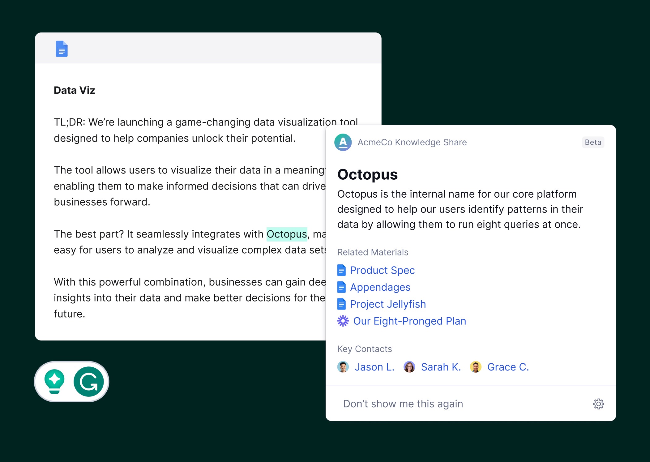 Knowledge Share in Grammarly business