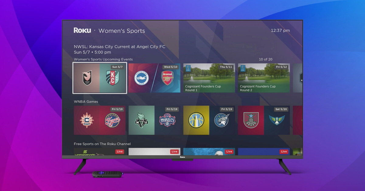 The Women's Sports Zone on Roku