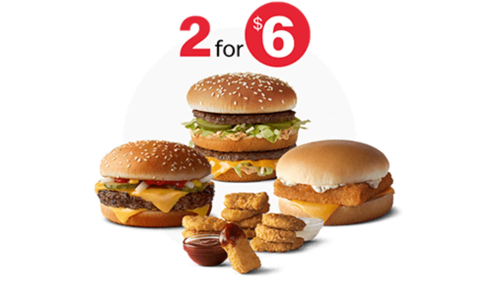 Is McDonald's 2 for 6 mix and match deal still available?