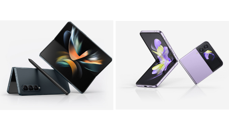 Samsung Galaxy Z Fold4 and Samsung Galaxy Z Fliip4