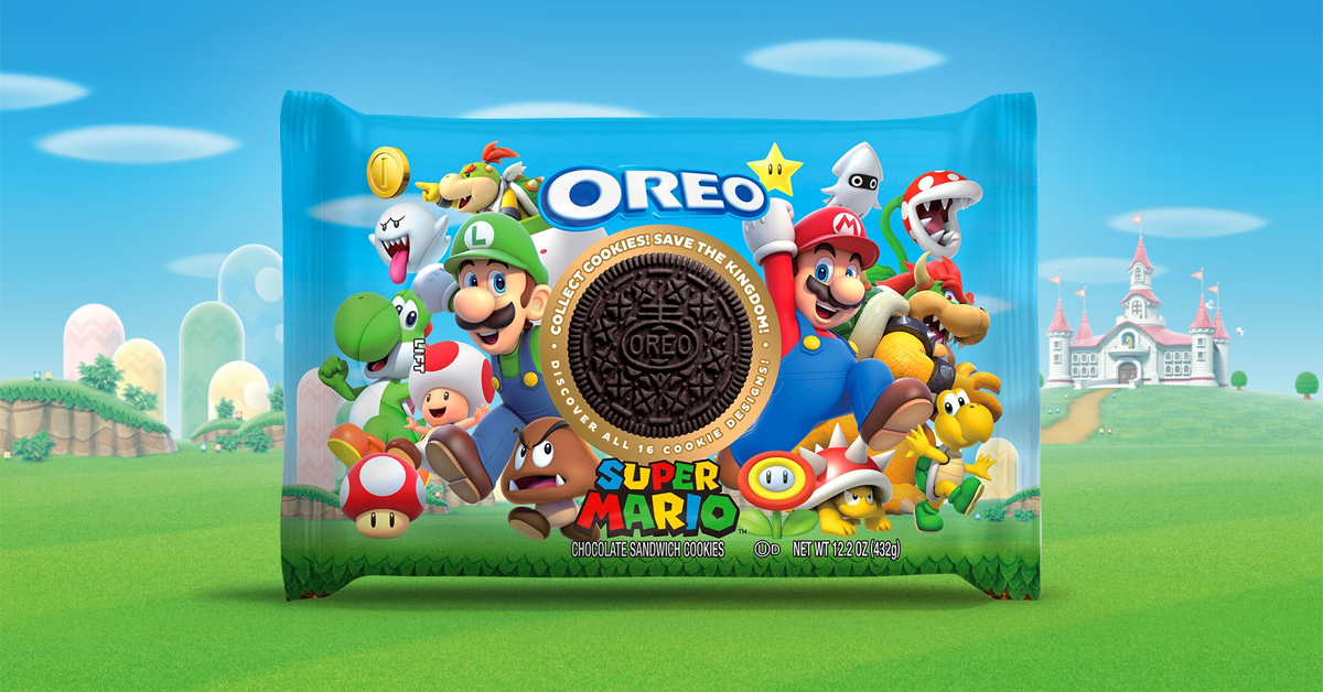 A pack of Super Mario Oreos