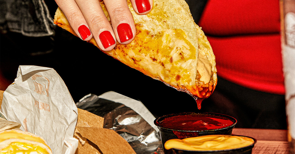 Taco Bell Grilled Cheese Dipping Taco