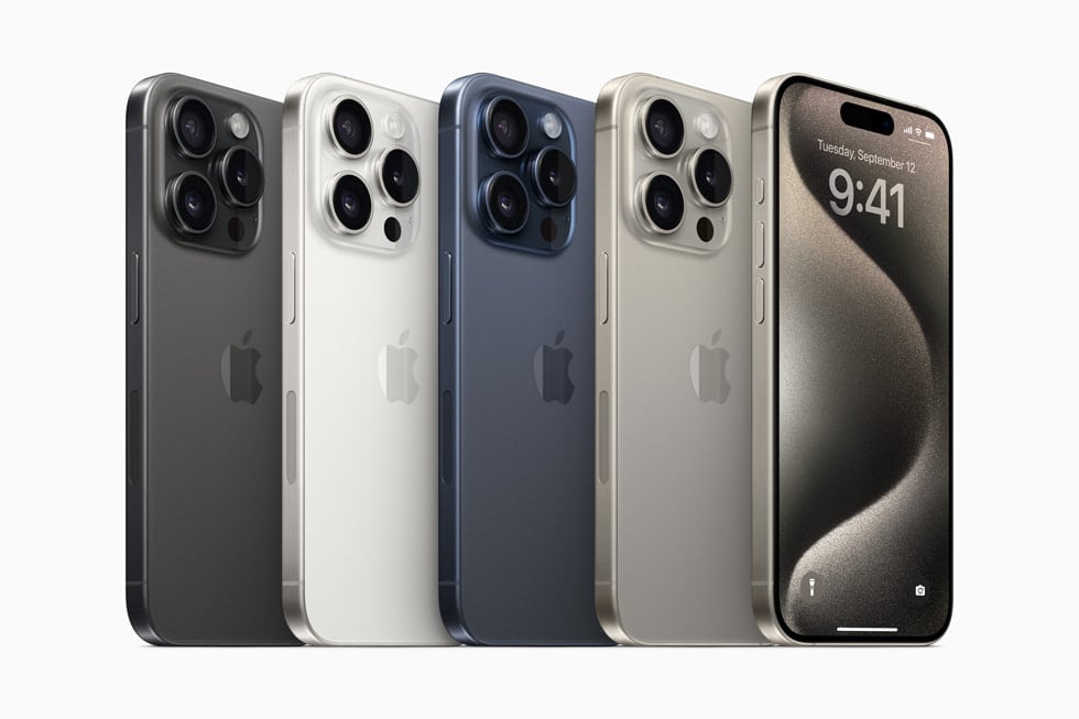 The iPhone 15 and 15 Pro Max lineup
