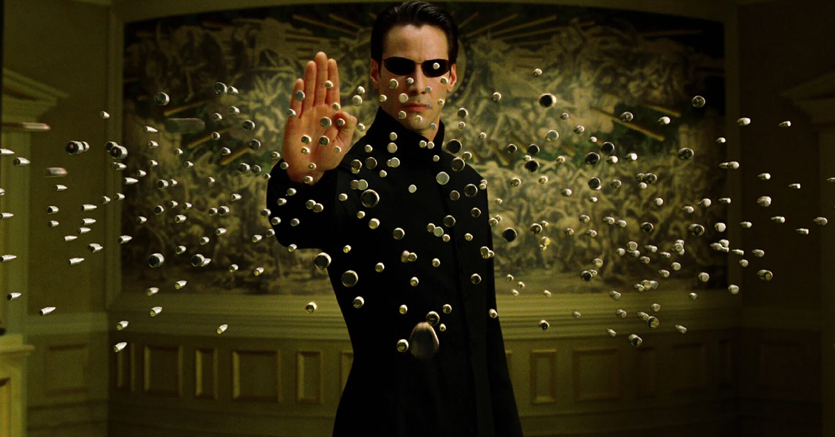 Keanu Reeves in the original The Matrix movie