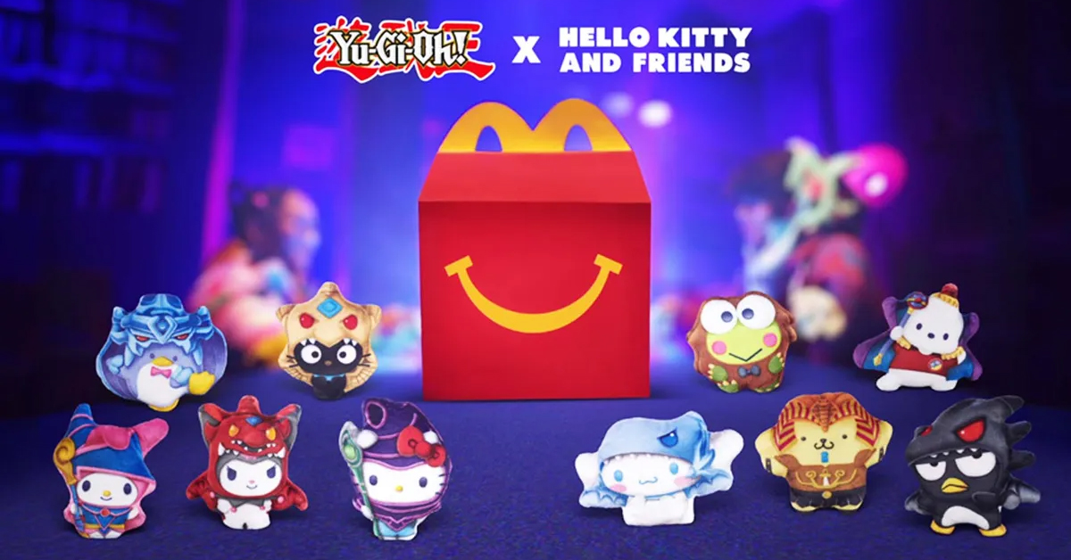 McDonald's Hello Kitty x Yu-Gi-Oh Happy Meal toys