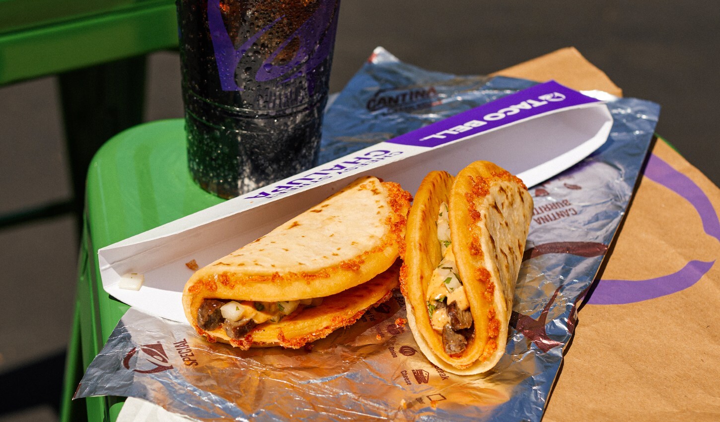 Taco Bell Cheesy Street Chalupas