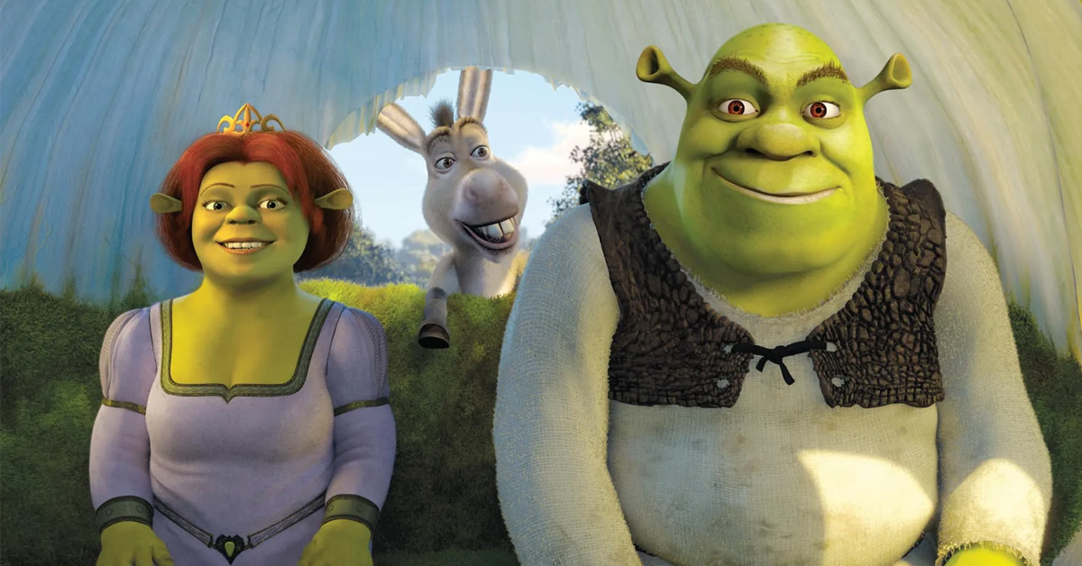 Fiona, Donkey, and Shrek of the Shrek franchise