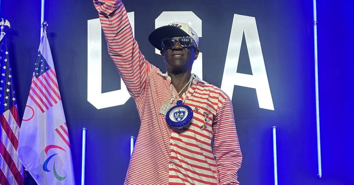 Flavor Flav at the opening of 2024 Paris Olympics