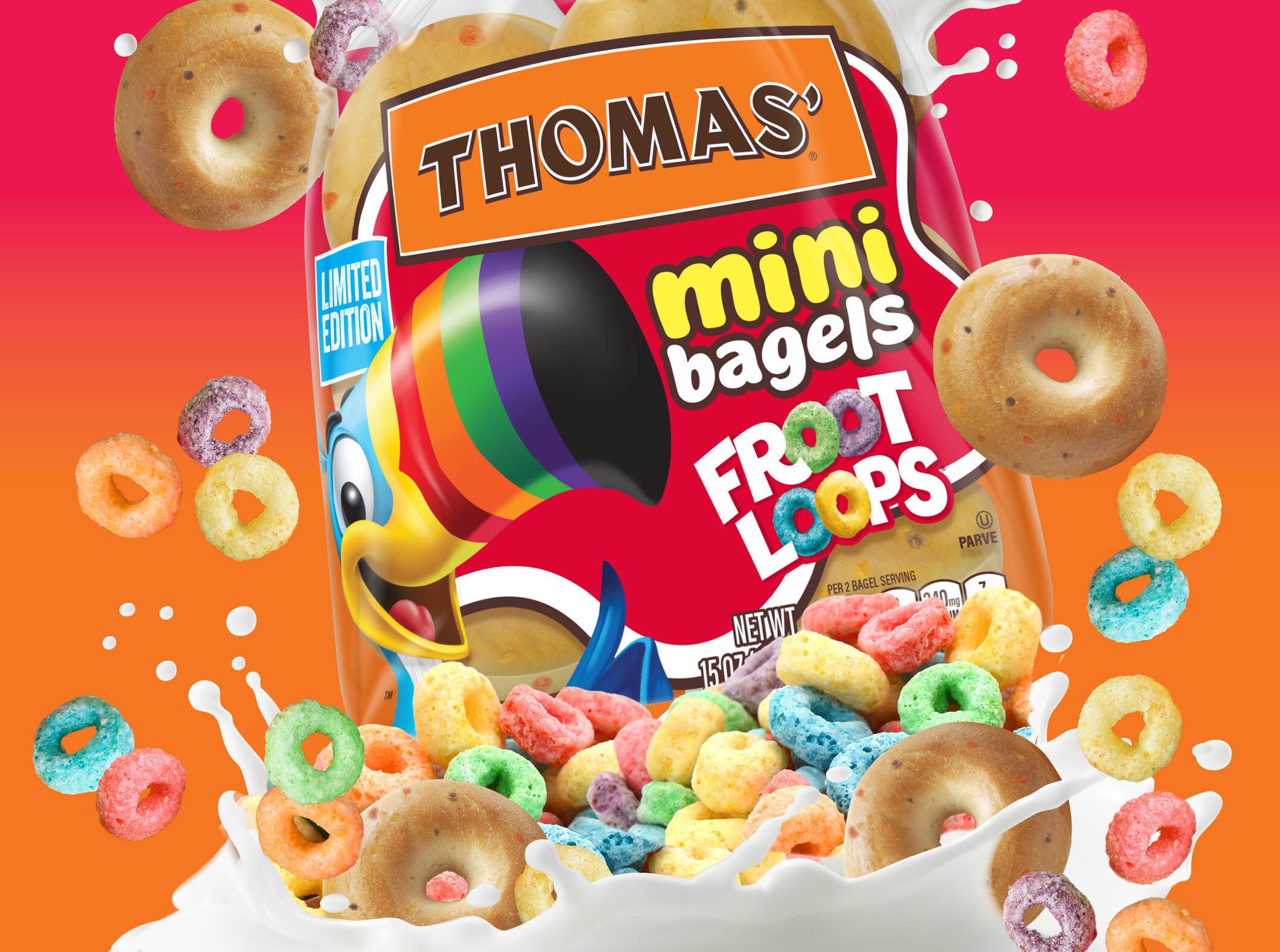 Froot Loops® Mini Bagels