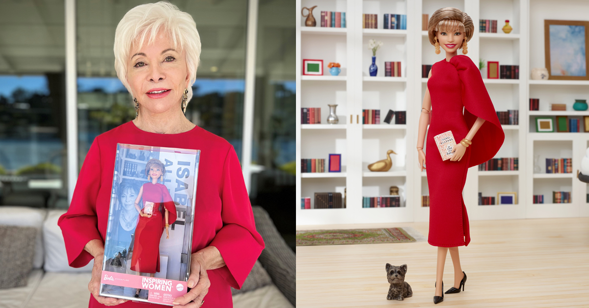 Isabel Allende and her own Barbie doll | ©Image Credit: Mattel