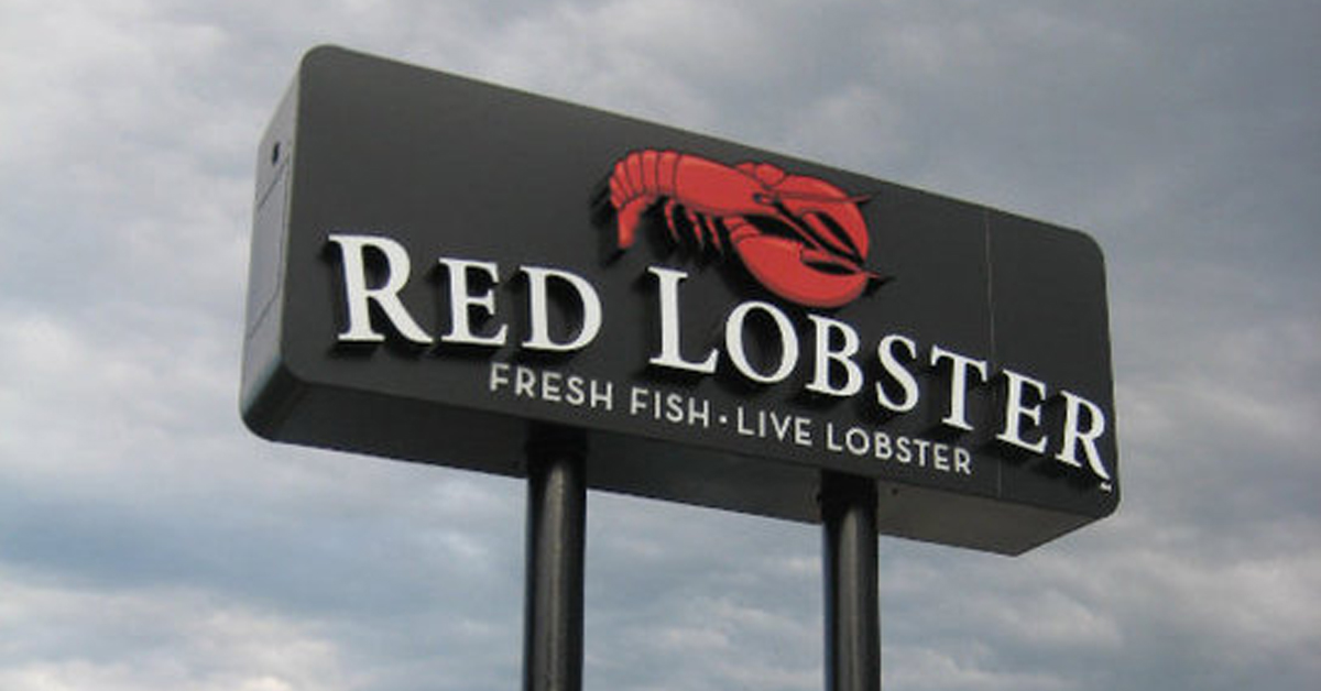 A Red Lobster signage | ©Image Credit: Red Lobster/Facebook
