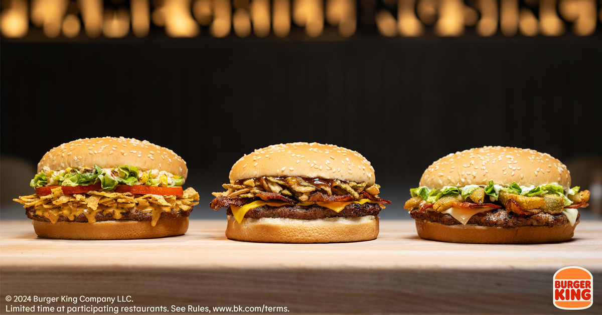 The three finalists of Burger King's Million Dollar Whopper Contest | ©Image Credit: Burger King