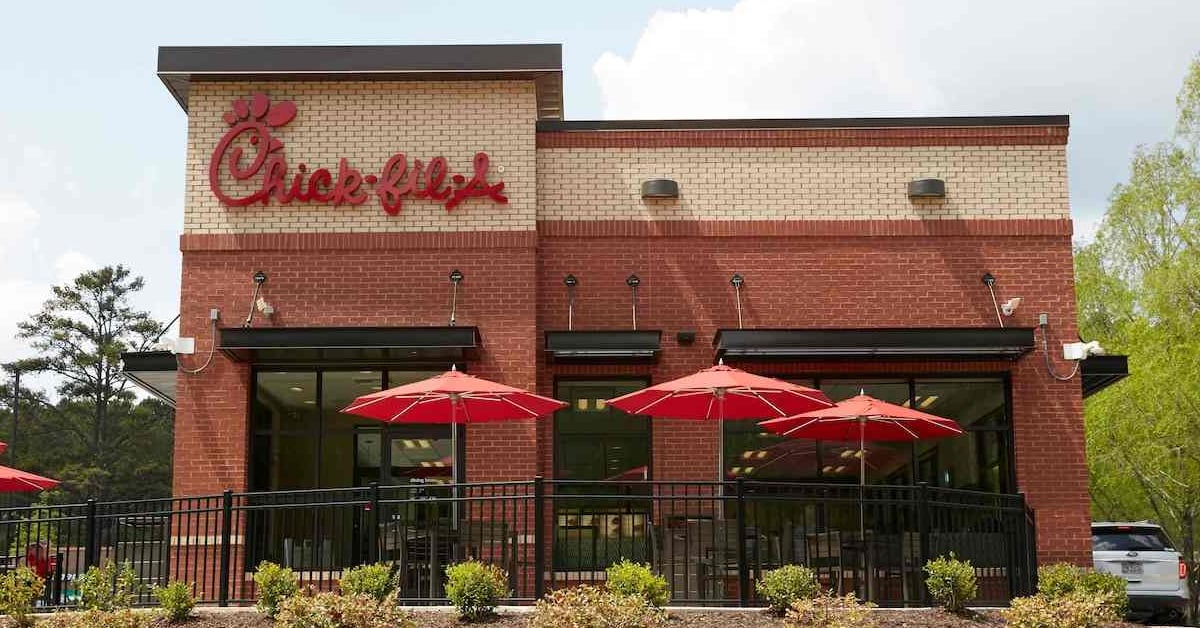 The exterior of a Chick-fil-A restaurant | ©Image Credit: Chick-fil-A