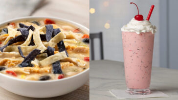 Chick-fil-A's Chicken Tortilla Soup and Peppermint Chip Milkshake | ©Image Credit: Chick-fil-A