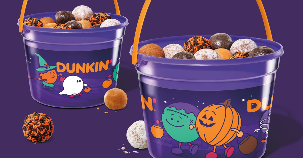 Dunkin's Halloween Munchkin Bucket | ©Image Credit: Dunkin'