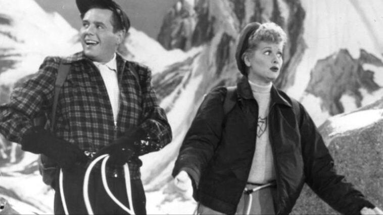 Publicity photo of Lucille Ball and Desi Arnaz in I Love Lucy | ©Image Credit: CBS Television
