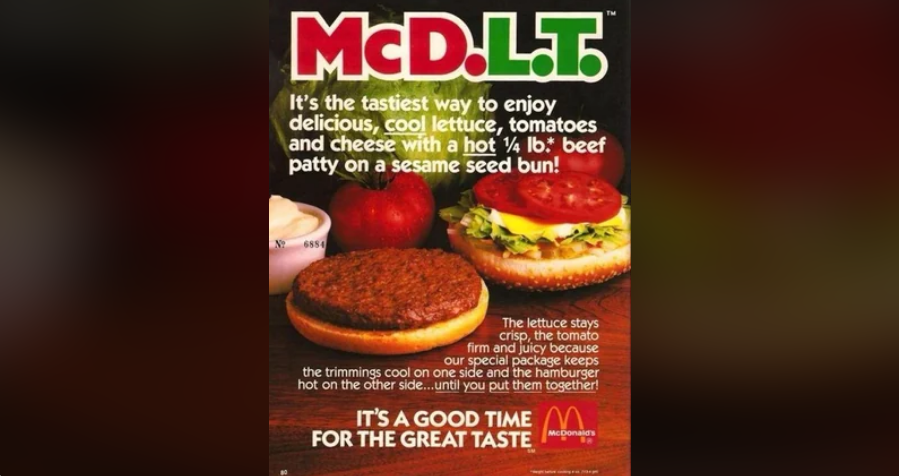 McDonald's McD.L.T. (1985-1990)