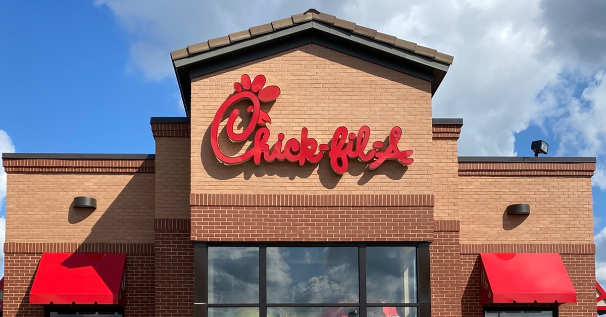 The storefront of a Chick-fil-A restaurant | ©Image Credit: Chick-fil-A