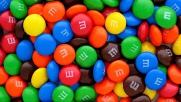 Missing allergen labels trigger a 20-state recall of thousands of custom-packaged M&M’s candies. ©Image Credit: Wikimedia Commons / Evan-Amos