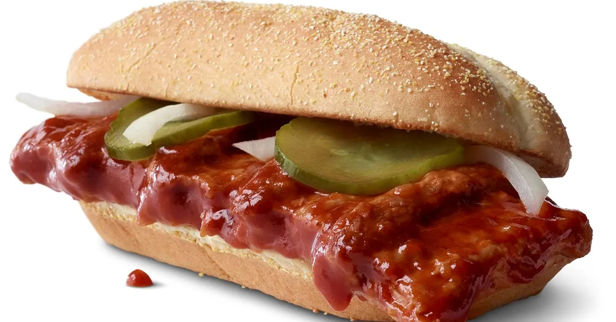 McDonald's McRib | ©Image Credit: McDonald's