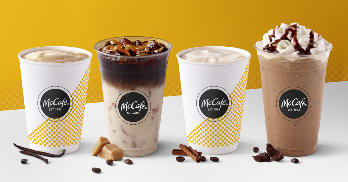Some of McDonald's espresso-based drinks | ©Image Credit: McDonald's