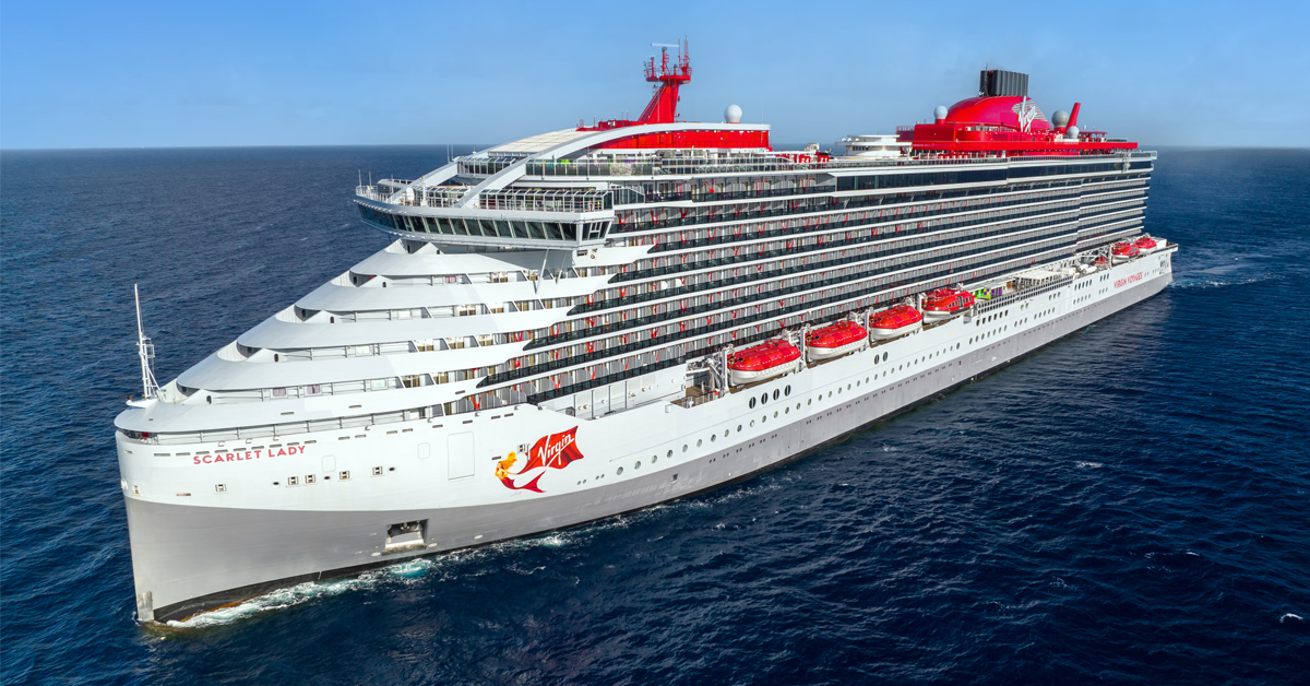 One of Virgin Voyages' mega ships | ©Image Credit: Virgin Voyages
