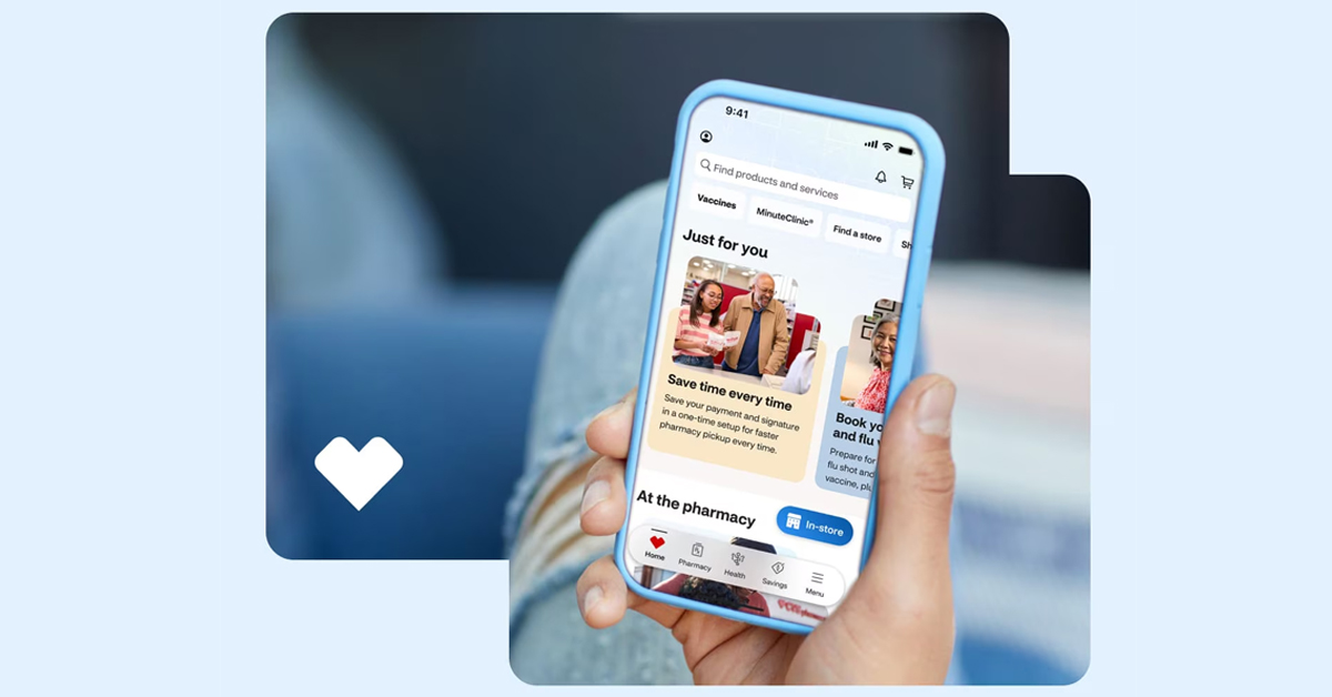 The new CVS Health app | ©Image Credit: CVS