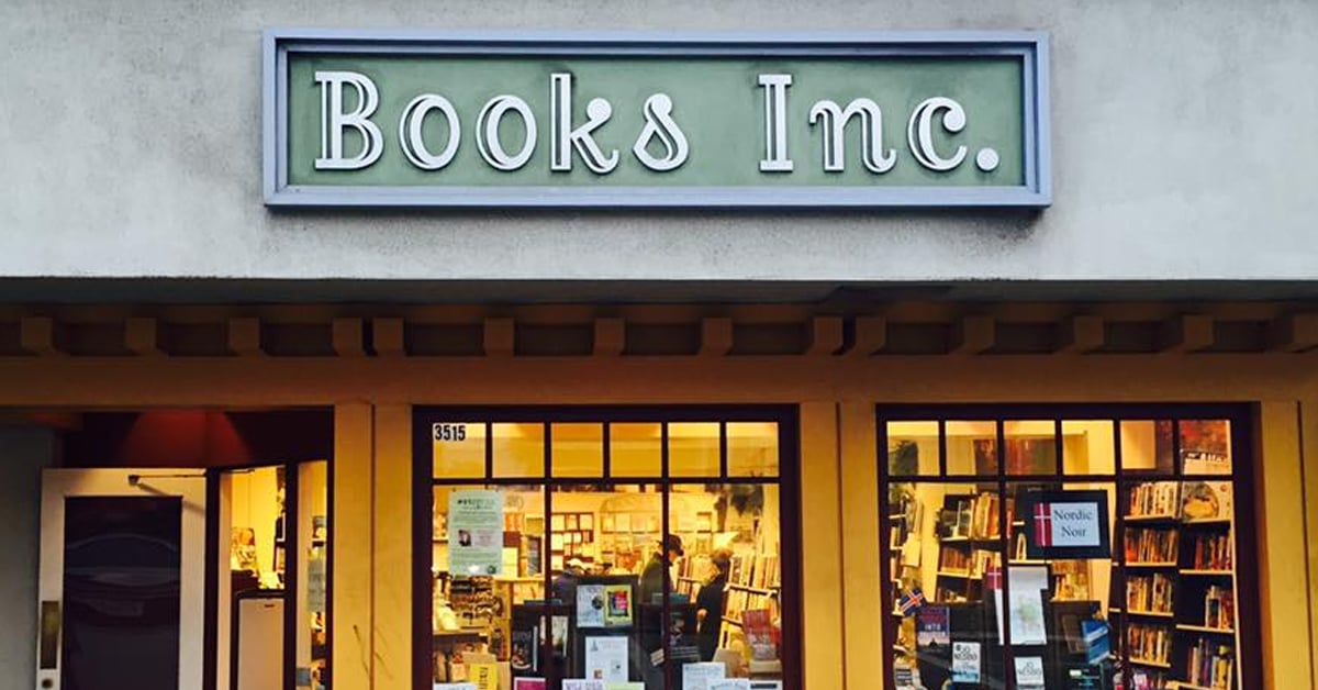 The storefront of a Books Inc location / ©Image Credit: Books Inc. Laurel Village/Facebook