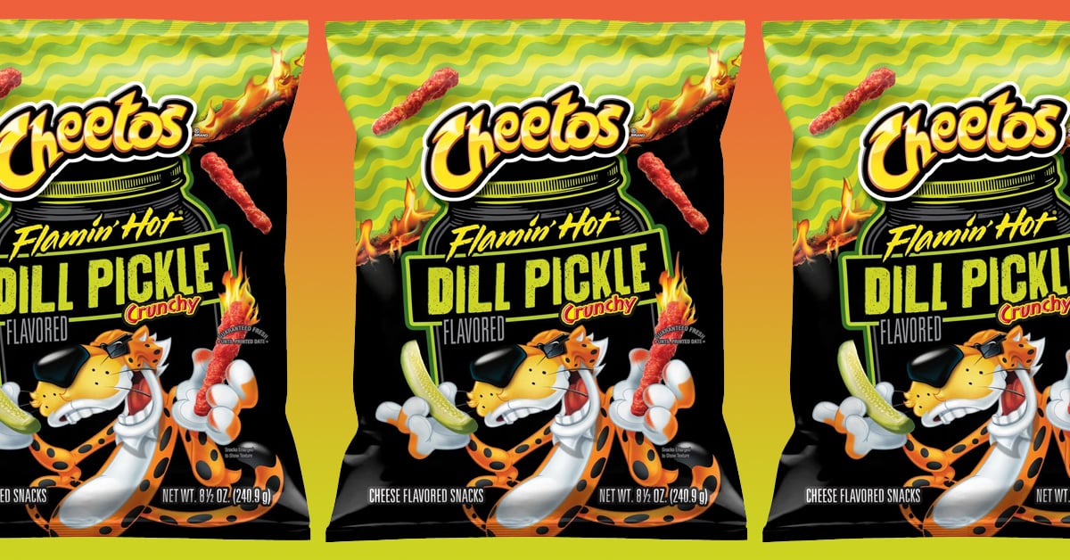 Bags of Flamin' Hot Dill Pickle Cheetos | ©Image Credit: Frito-Lay