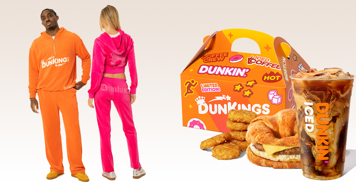 Dunkin's Juicy Couture Tracksuits and The DunKing's $6 Meal Deal | ©Image Credit: Dunkin'