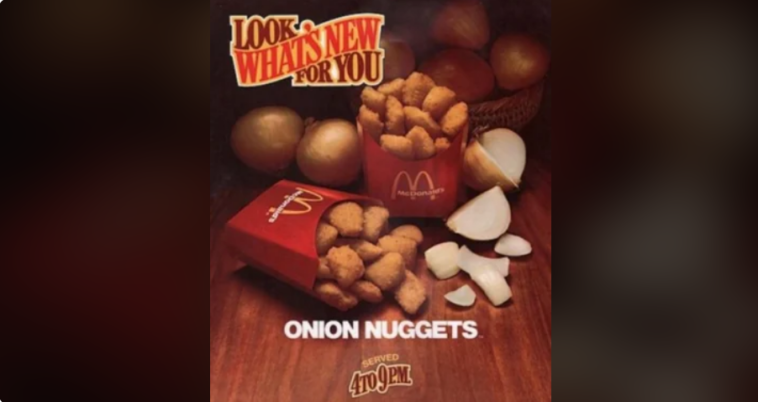 McDonald's Onion Nuggets | ©Image Credit: Reddit / nostalgia / thesitekick