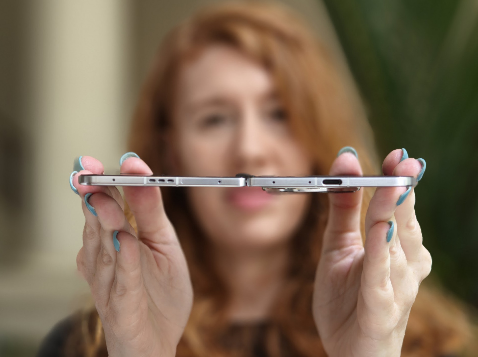 The OPPO Find N5 measures just 4.21mm when open