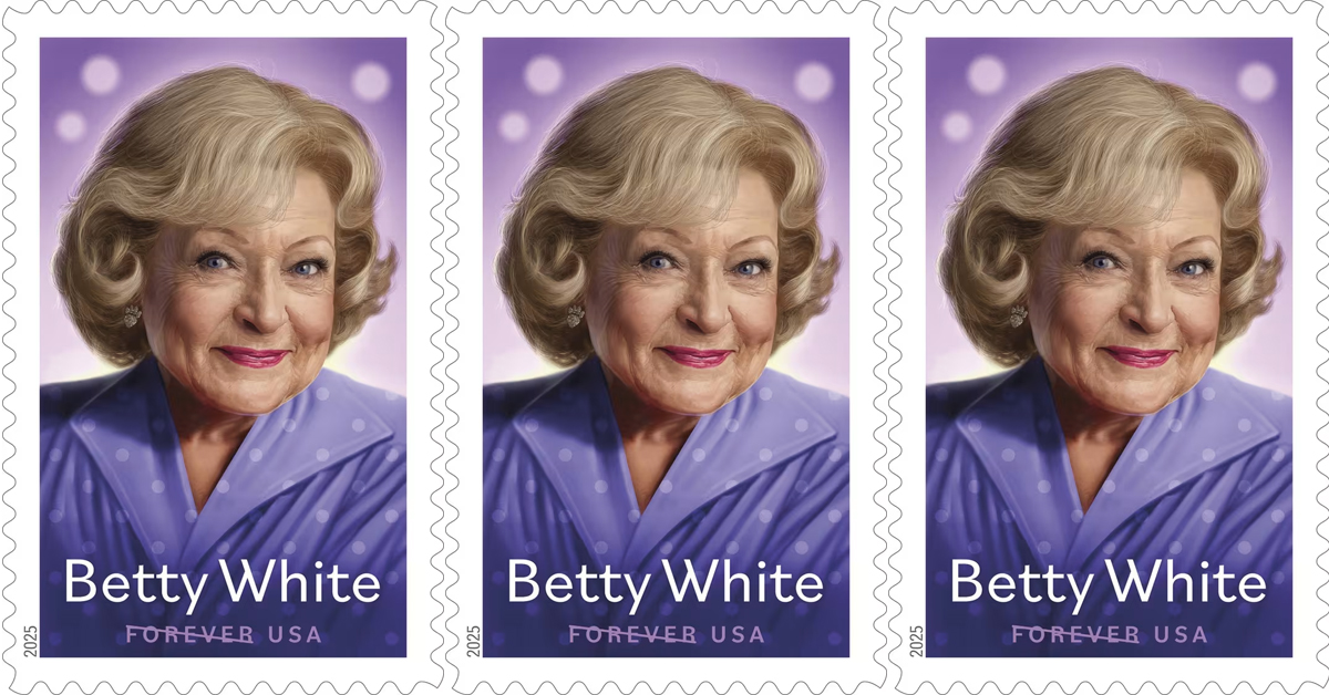 The Betty White Stamp | ©Image Credit: United States Postal Service