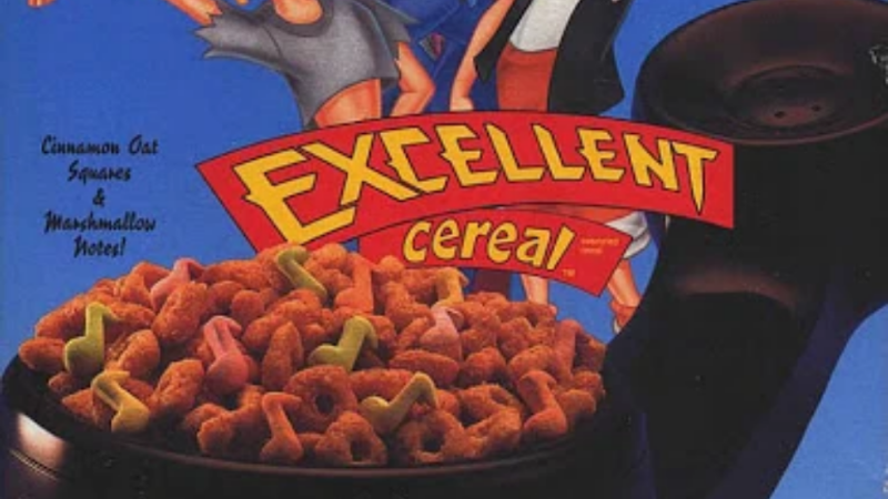 Bill & Ted’s Excellent Cereal (1990–1992) | ©Image Credit: Fandom Wiki/ EddieHyde
