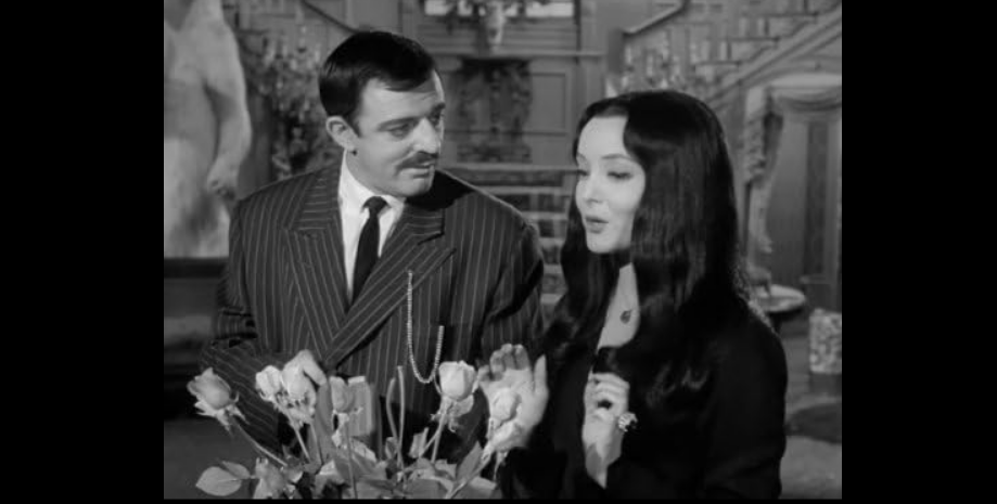 John Astin and Carolyn Jones in The Addams Family (1964) | ©Image Credit: MGM