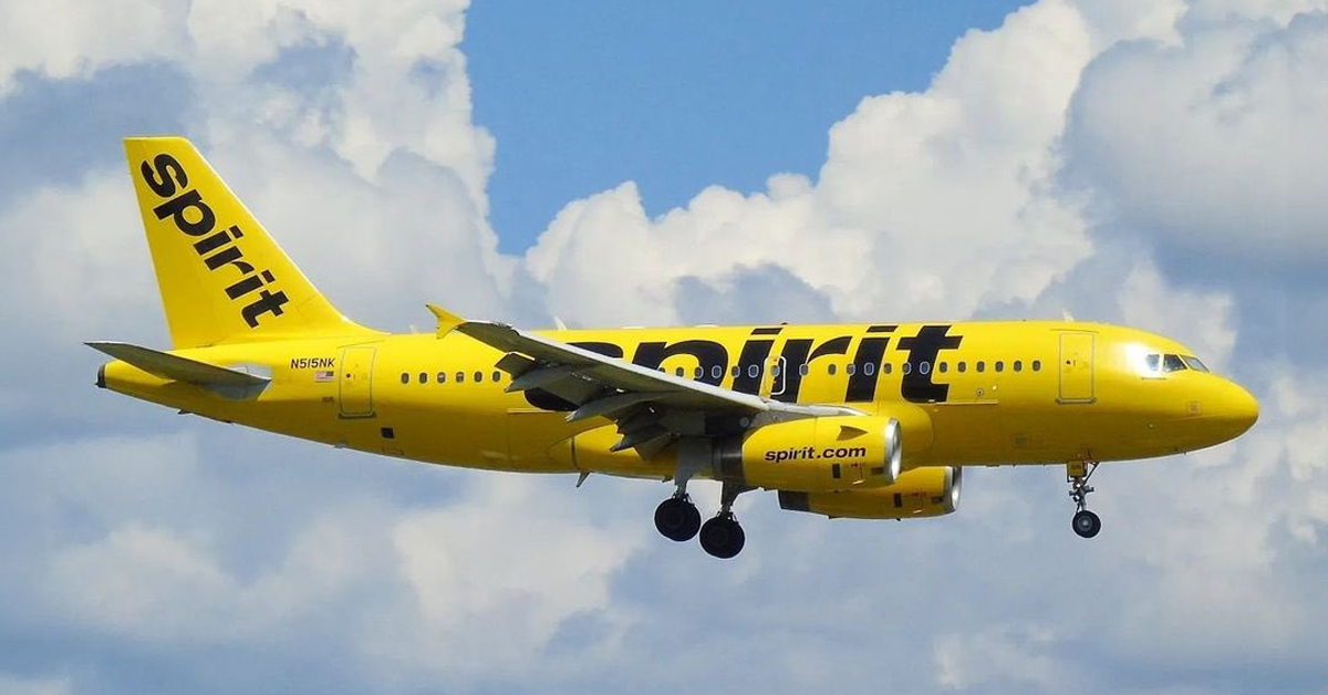 Spirit Airlines in flight—will its bold rebranding to a premium carrier take off? | ©Image Credit: Spirit Airlines/X
