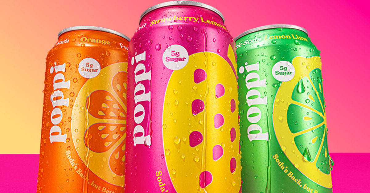 Cans of Poppi | ©Image Credit: PepsiCo
